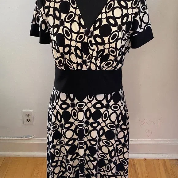 Vintage Polka Dotted Dress - Size 10 - Picture 2 of 5